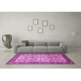thumbnail image 3 of Ahgly Company Indoor Square Persian Purple Traditional Area Rugs, 7' Square, 3 of 4