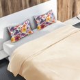 thumbnail image 5 of Yayeee Pillowcase King Size Set of 2 Satin Wrinkle Resistant Pillow Case, Colorful Flowers Pattern, 5 of 7