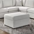 thumbnail image 2 of Comfort Pointe Chandler Ivory Performance Fabric Storage Ottoman, 2 of 7