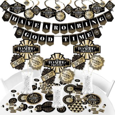 Roaring 20 S 1920s Art Deco Jazz Party Supplies Banner