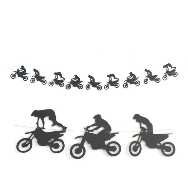 Banner SPRICEMQC Dirt Bike para decoración de fiesta de cumpleaños