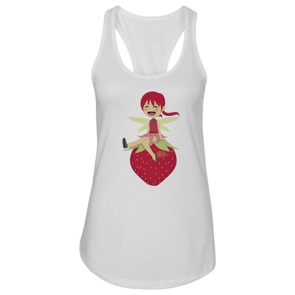 Cute Strawberry Fairy Tank Women -Image by Shutterstock, Female x-Large
