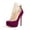 Purple, variant on YDN Women Fashion Caged Strap Closed Toe Sandals Stiletto Platform High Heels Back Zipper Bootie Pumps Sexy Shoes Size 7 Purple