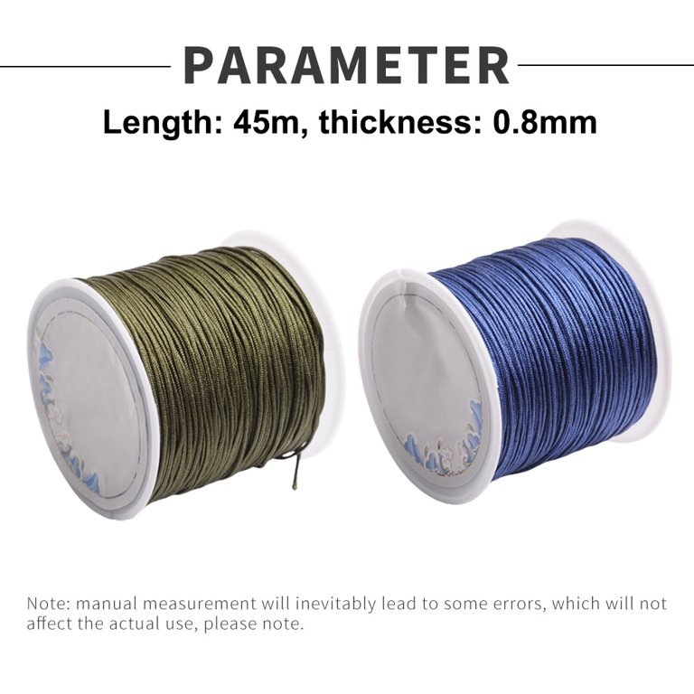 About 90m/roll 0.8mm Nylon Thread Bracelet Cord Beading Thread
