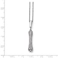 thumbnail image 4 of Brilliant Embers Sterling Silver Rhodium-Plated CZ  Fancy Necklace, 4 of 4