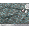 thumbnail image 2 of Soimoi Polyester Crepe Fabric Spiral & Paisley Fabric Prints by Yard 42 Inch Wide, 2 of 3