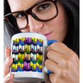 thumbnail image 2 of 3drose, Guitar Pop Art, 11oz Two-tone Blue Mug, 2 of 6