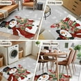 thumbnail image 5 of Kitchen Mats for Floor 3x5 Ft, Grey Snowman Christmas Non Slip Area Rugs for Kitchen Bedroom Entryway, Xmas Snowflake Winter Gifts Washable Carpet Runner Rug Floor Mats for Bedroom Home Decor, 5 of 9