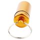 thumbnail image 1 of Toystoory Mini pastillero portátil de aluminio pastillero impermeable hermético almacenamiento con llavero, dorado Escalada oro, 1 of 6