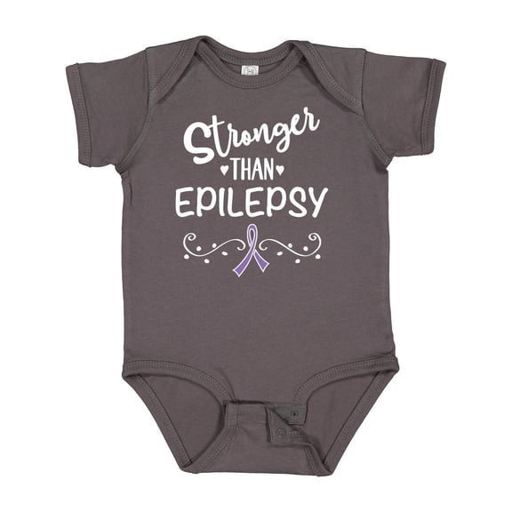 Inktastic Epilepsy Awareness Month Ribbon Girls Baby Bodysuit