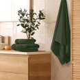 thumbnail image 3 of MALLONI HOME Ultra Soft 3 Pack Cotton Towel Set, Contains a Bath Towel 28x55 inch, a Hand Towel 16x24 inch & a Wash Coth 12x12 inch, Ideal Everyday use, Compact & Lightweight - Olive Green, 3 of 6