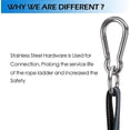 thumbnail image 4 of Boat Rope Ladder, Portable Boat Rope Ladder Extension Fishing Rope Ladder For Inflatable Boat, Kayak, 4 of 5