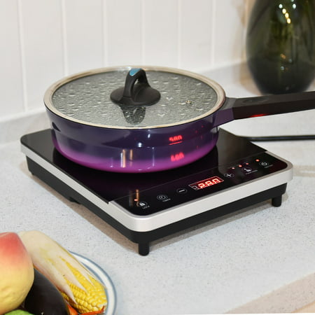 Costway Electric Induction Cooker Single Burner Digital Hot Plate Cooktop Countertop