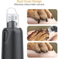 thumbnail image 6 of Dog Nail Grinder with 6-Speed, 2 Led Lights, Rechargeable Electric 3-Piece for Dogs and Cats, 6 of 7