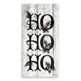 thumbnail image 3 of Black and Beige 'Ho Ho Ho' Christmas Canvas Wall Art Decor 36" x 18", 3 of 5