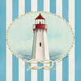 thumbnail image 2 of Murray, Danielle 15x15 White Modern Wood Framed Museum Art Print Titled - Nautical and Nice Lighthouse, 2 of 4