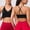 Black, variant on Women's Yoga Bra Racerback Adjustable Strap Push Up Thin Cup Breathable
