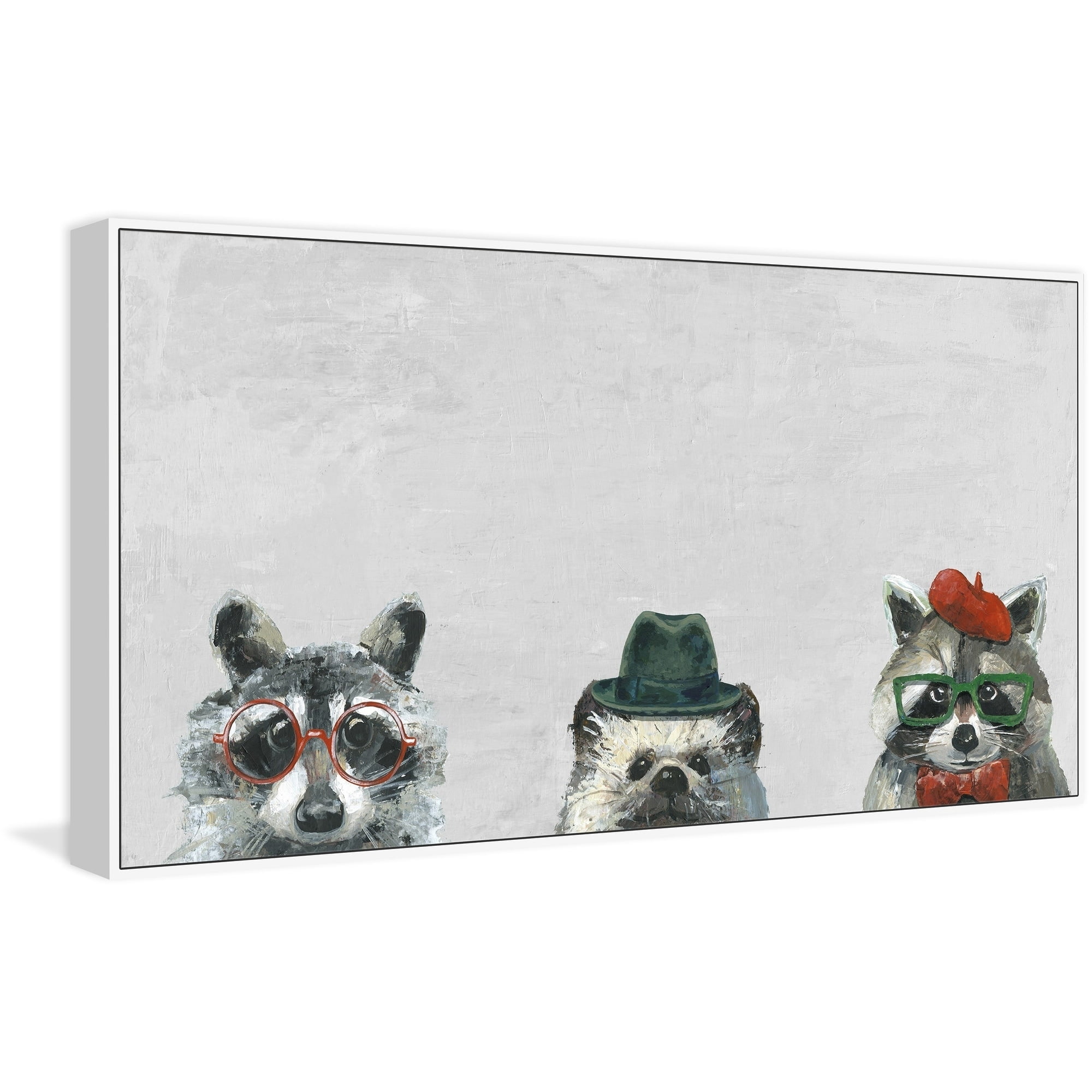 The Artists IV Floater Framed Painting Print on Canvas