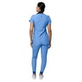 thumbnail image 2 of Adar Pro Modern Athletic Scrub Set For Women - Modern V-Neck Scrub Top & Yoga Jogger Scrub Pants, 2 of 7