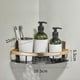 thumbnail image 3 of Corner Shower Storage Rack with Shampoo Holders and Bathroom Shelf, 3 of 5