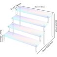 thumbnail image 2 of Yazoeia Acrylic Display Risers, Acrylic Tier Display Stands, Perfume Organizer, Display Stand Risers for Display, Decoration And Organizer,4 tiers,30cm CJC912-142639, 2 of 7