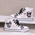 thumbnail image 1 of Zapatos altos suaves de Hello Kitty para niñas, zapatillas de lona con dibujos animados de Anime, a la moda, combinan con todo, para estudiantes, 1 of 4