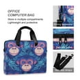 thumbnail image 4 of Laptop Bag Laptop Briefcase 15.7 x 3 x 11.8 Inches Laptop Bag Briefcases Laptop Storage Travel Laptop Bag Work Laptop Bag Cute Blue Monkey, 4 of 8