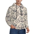 thumbnail image 2 of Goofa Compass And Mountains In Bicycle Wheels for Men's Hooded Sweatshirt - Lightweight Pullover Hoodie with Kangaroo Pocket, Perfect for Everyday Wear-X-Large, 2 of 7