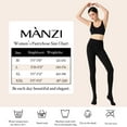 thumbnail image 5 of Manzi 2 Pairs Black Tights for Women 400D Opaque Thermal Warm Winter Pantyhose, 5 of 8