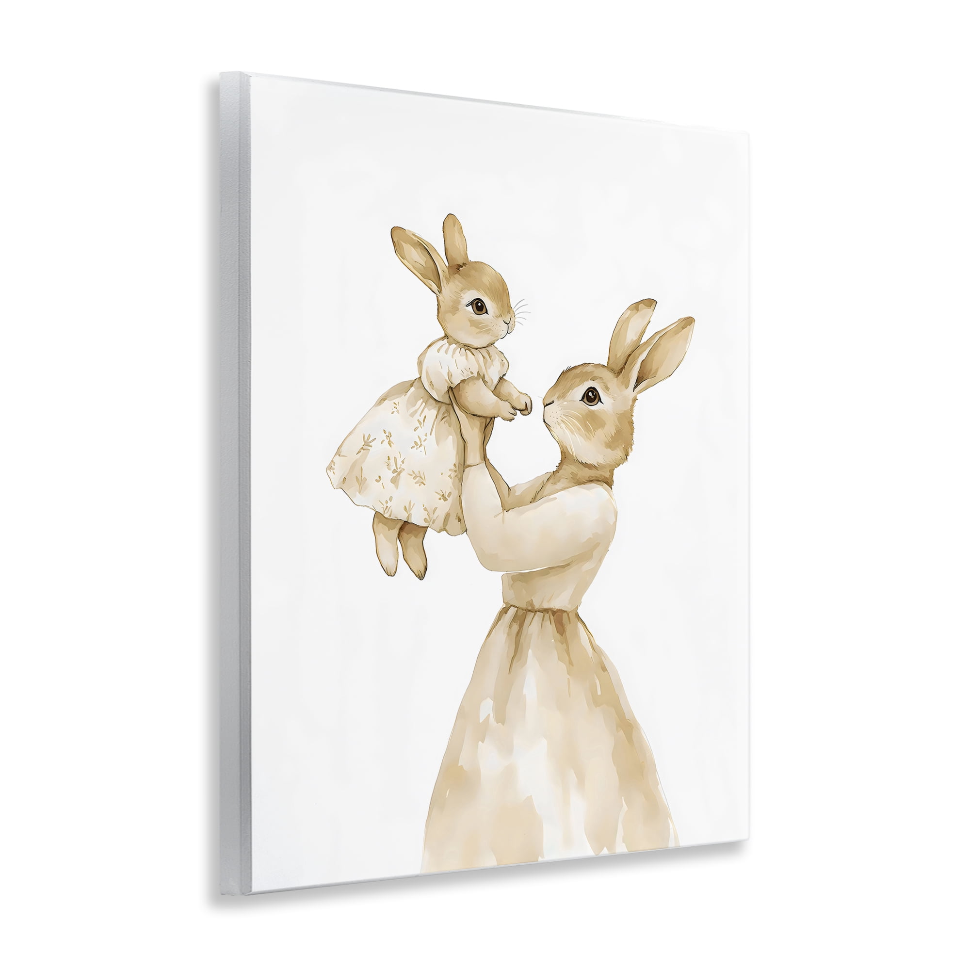 Stupell Industries Tender Mama Rabbit Wall Plaque Art, design by Arlington Prints