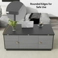 thumbnail image 6 of TSKER Modern Gray Multi-functional Rectangle Lift-top Coffee Table Extendable with Storage, 6 of 9