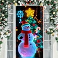 thumbnail image 5 of Meggemo Christmas Door Cover Hanger Festive Decorative Door Ornament for Home Entryway Indoor Outdoor Holiday Party Seasonal Christmas Decor, 5 of 8