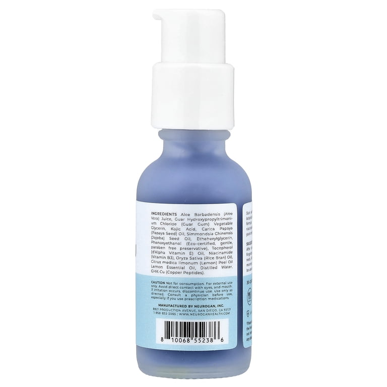 Neurogan Health GHK-CU Copper Peptide, Face Serum, 1 oz (30 ml)