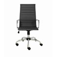 thumbnail image 1 of Chaise de bureau, dossier haut Euro en noir, 1 of 1