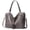 Gray, variant on Sunyuer Tote Bag for Women, PU Leather Large Capacity Shoulder Purse Roomy Hobo Handbag Work Crossbody Bag with Tassel