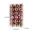 thumbnail image 2 of Matsuzay 36 Uds bolas de decoración colgante de árbol de Navidad Navidad Año Nuevo fiesta actividad decoración colgantes DIY artesanía árbol Kits de decoración para fiestas oro rosa Matsuzay HA007626-10B, 2 of 6