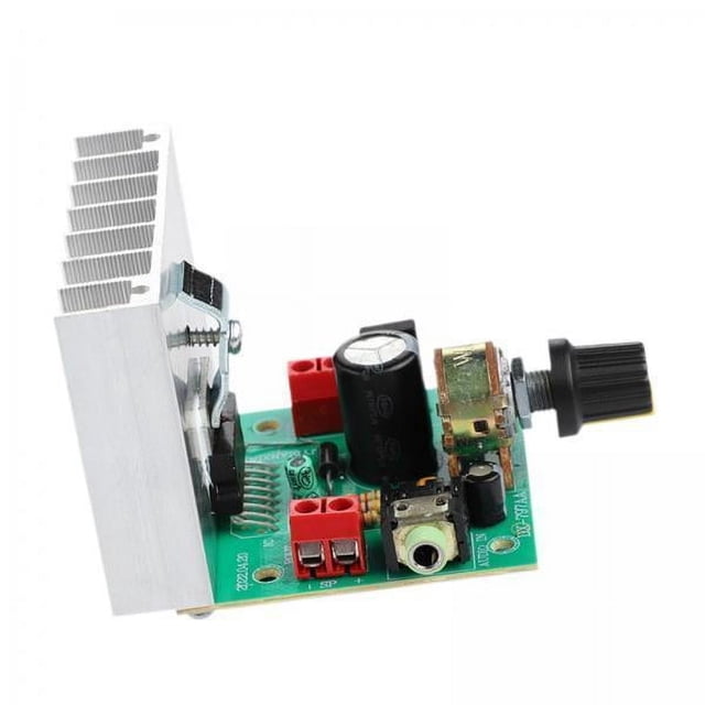 Placa amplificadora de potencia,Tarjeta de audio TDA7377 Placa amplificadora de potencia 38W,Placa de altavoz DC12V 2A Placa amplificadora portátil,Módulo amplificador de audio de 2.0 canales