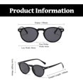 thumbnail image 2 of Lunettes de Soleil Rondes Polarisées Rétro Hommes Femmes, Lunettes de Soleil Polarisées Vintage Classiques Tendance Protection UV Unisexe, 2 of 3