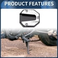 thumbnail image 3 of Unique Bargains Motorcycle Kickstand Pad Motorcycle Kick Stand with Wrench Aluminum Alloy Silver Tone 1 Set, 3 of 7