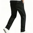 Men's Cargo Pants Cotton Relaxed Fit Drawstring Elastic Waist Work