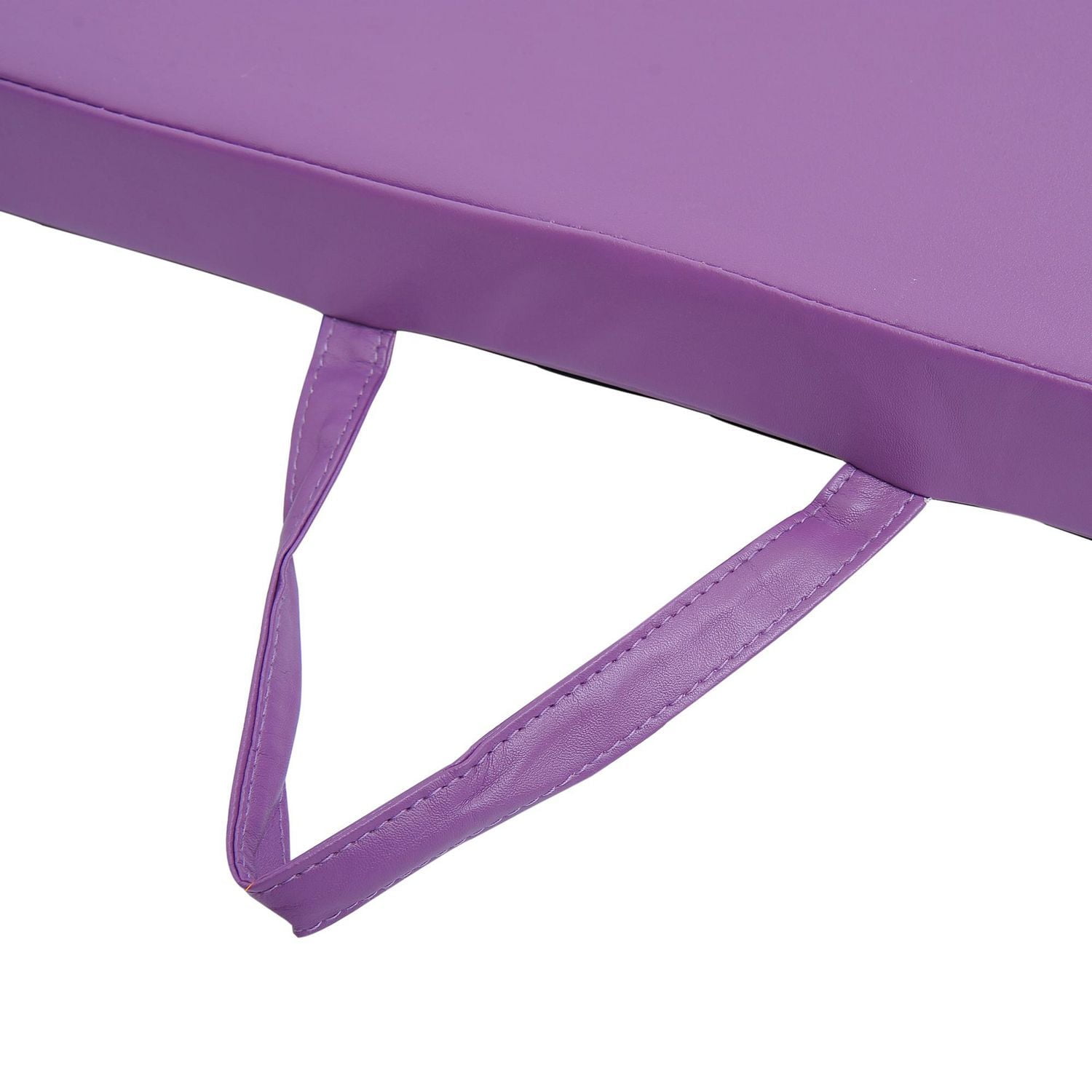 Soozier tapis de gymnastique pliable 10,2 x 25,4 x 5,1 cm, tapis d'exercice avec poignées de transport pour yoga, MMA, arts martiaux, étirements, entraînements de base, violet
