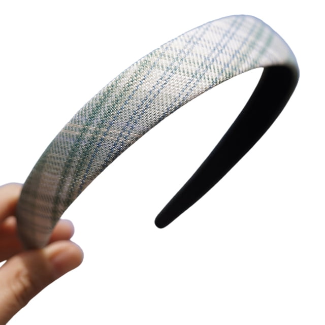 Bandas acolchadas a rayas Laklulu para mujeres y niñas, diademas de tela hinchadas