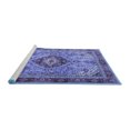 thumbnail image 2 of Ahgly Company Machine Washable Indoor Round Persian Blue Traditional Area Rugs, 7' Round, 2 of 4