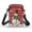 Letter Floral Design, variant on HELLHERO Colorful Owl Pattern 2 Zippers Adjustable Shoulder Strap Crossbody Bag for Unisex Outdoor Daily Use Crossbody Sling Bag Polyester 4.33x1.97x7.09