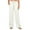 White, variant on Chiccall Women's Wide Leg Pants High Waisted Drawstring Casual Fall Pants Trendy Loose Straight Leg Pants with Deep Pockets