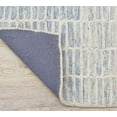 thumbnail image 5 of Hand-Tufted Pale Blue Modern Grid Area Rug, 4X6, 100% New Zealand Wool, 5 of 5