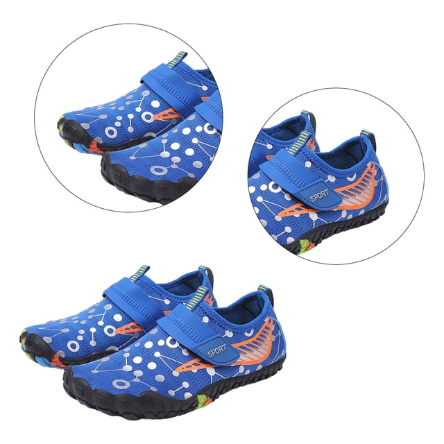 Zapatos de agua Beach Aqua Shoes Barefoot Wading Sneakers Zapatos al aire libre (34 azul)