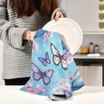 thumbnail image 6 of Coolnut Butterflies Floral Dish Towels for Kitchen Soft Tea Towel Set of 4 Absorbent Dishcloths Hand Towels for Drying Dish Cloths 28" x 18" Washcloth Gift, 6 of 7