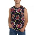 thumbnail image 3 of Uemuo Ladybug Pattern Men's Sleeveless T-Shirt,Muscle Athletic Tank Top, Moisture-wicking Quick-dry Breathable Classic Tee Top for Gym Run Outdoor Sports-XX-Large, 3 of 8