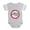 Heather Gray, variant on CafePress - FIN Hippo Christmas Rev.Png - Cute Infant Baby Football Bodysuit